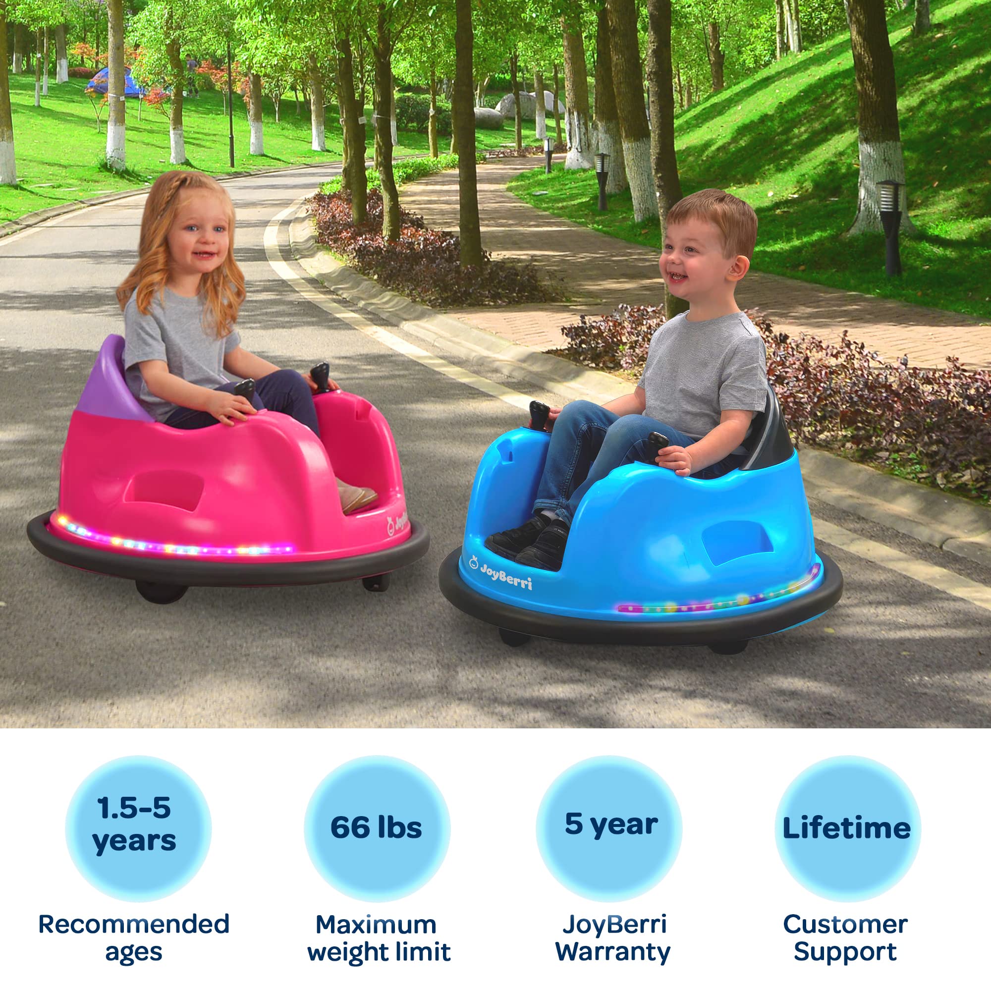 **6V Electric Bumper Car for Toddlers Ages 1.5-4 Years – 3 Speed Adjustable, LED Lights, 360° Spin, Bluetooth & Remote Control – Certified Safe Ride-On Toy for Kids – Perfect for Indoor Playrooms, Birthday Gifts & Outdoor Fun**