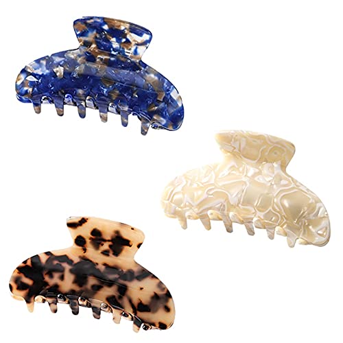 Licogel Hair Claw Clips 3PCS - Strong Hold Barrettes for Women, Styling & Updos