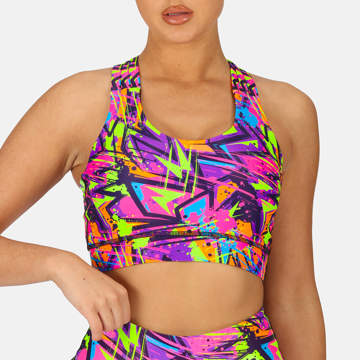 Trance Cross Back Sports Bra for Women - High Support Workout Bra for Yoga, Running & Gym - Breathable & Comfortable Activewear