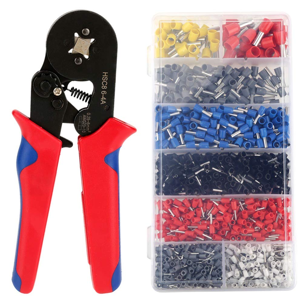 Professional Wire Crimping Tool Kit - 1200PCS Terminals Connectors & Heavy Duty Crimper Pliers for Electrical Wiring, Automotive, DIY Projects - Perfect for Home, Workshop, and Professional Use