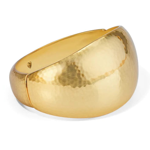 Brighton Versailles Colonnade Hinged Bangle Bracelet in Gold Tone - Elegant Jewelry for Women, Perfect for Parties, Weddings & Special Occasions
