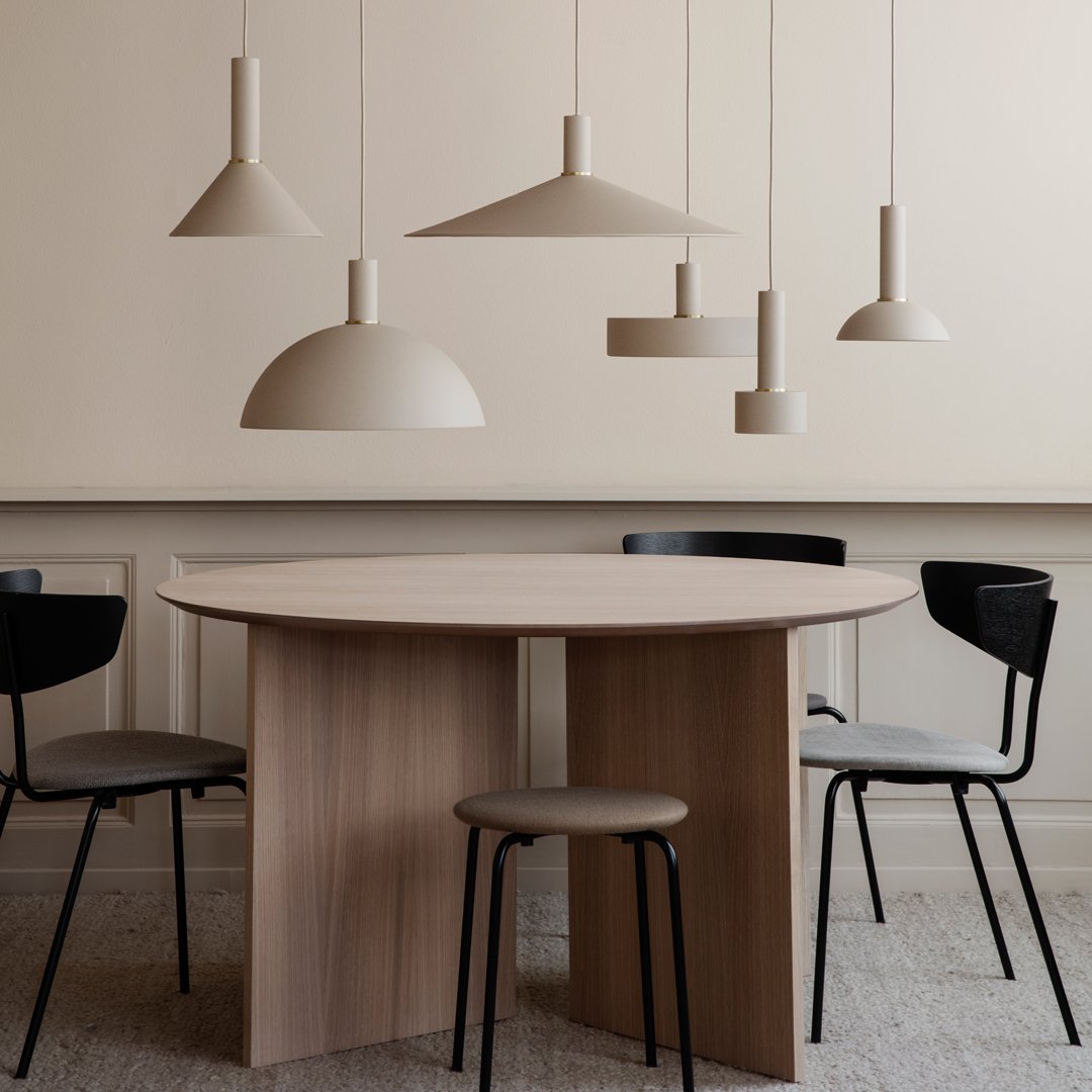 Ferm Living Disc Shade Collection - Modern Scandinavian Pendant Lighting for Living Room, Bedroom & Dining Room Decor