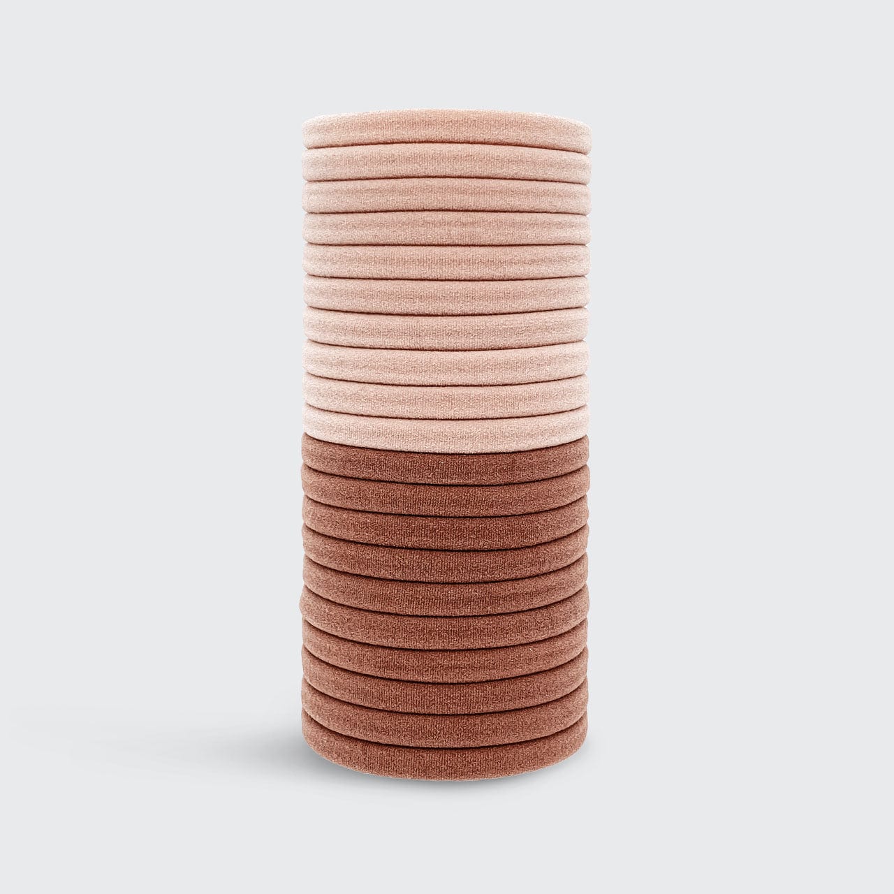 20 Pack Soft Elastic Hair Ties for Women - Blush Pink No Damage Hair Bands for Ponytail, Workout, Yoga & Everyday Use