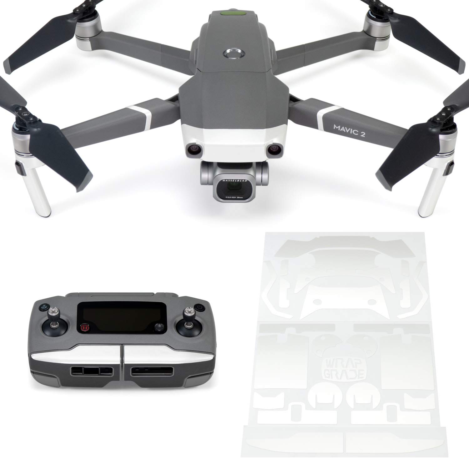 DJI Mavic 2 Poly Skin Wrap - Madagascar Pearl Accent Color | Protective Vinyl Cover for Drone Body | Perfect for Aerial Photography & Outdoor Adventures