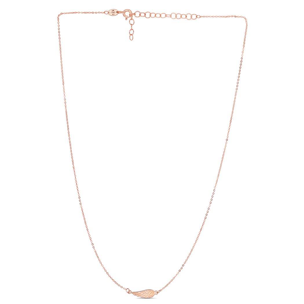 14K Rose Gold Polished Necklace with Spring Ring Clasp - 18 Inch Dainty Chain Jewelry for Women | Perfect for Valentine's Day, Anniversary, Birthday Gifts & Everyday Elegance