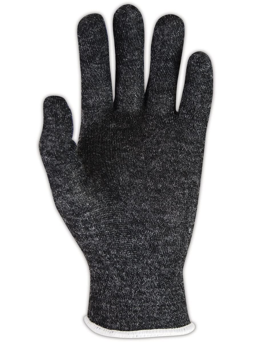 **MAGID AXB100 CutMaster Aramax Lightweight Seamless Machine Knit Gloves - Size 9, Black (12-Pack) - Durable Work Gloves for Construction, Automotive & Industrial Use**