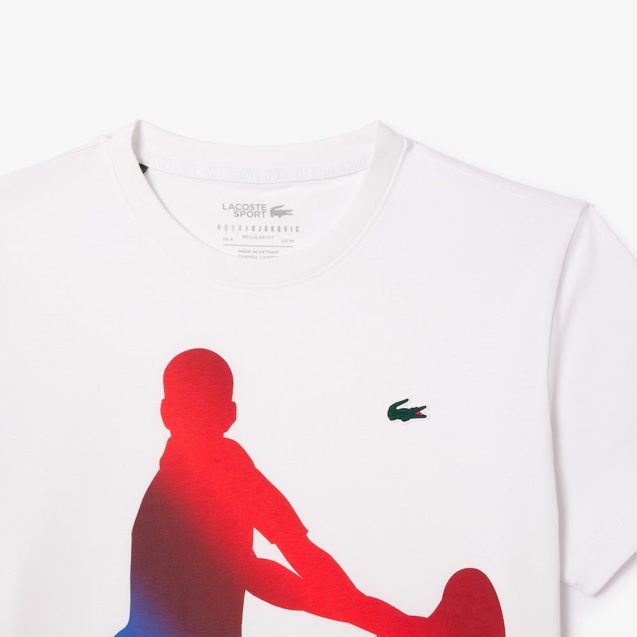 Lacoste Novak Djokovic Tennis T-Shirt & Cap Set - Men's Sportswear for Tennis Fans - Perfect for Matches, Training, and Casual Wear