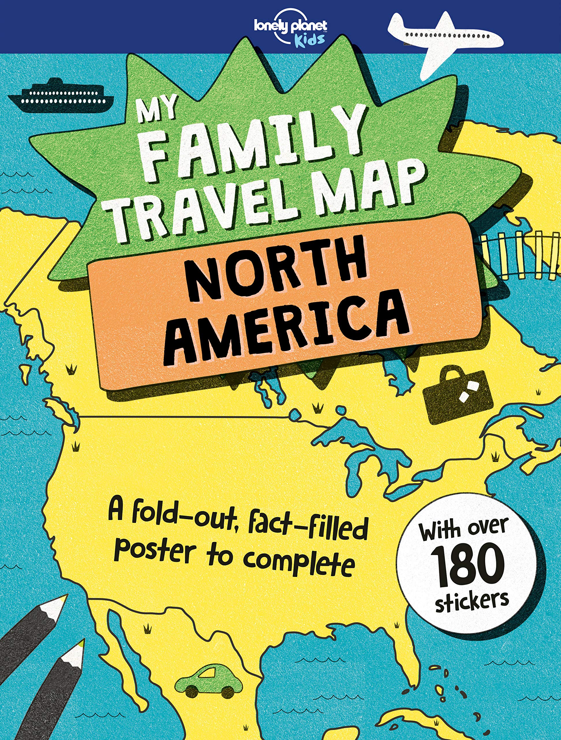 My Family Travel Map - North America Adventure | Interactive Kids Learning & Road Trip Planning | Perfect for Family Vacations & Educational Fun