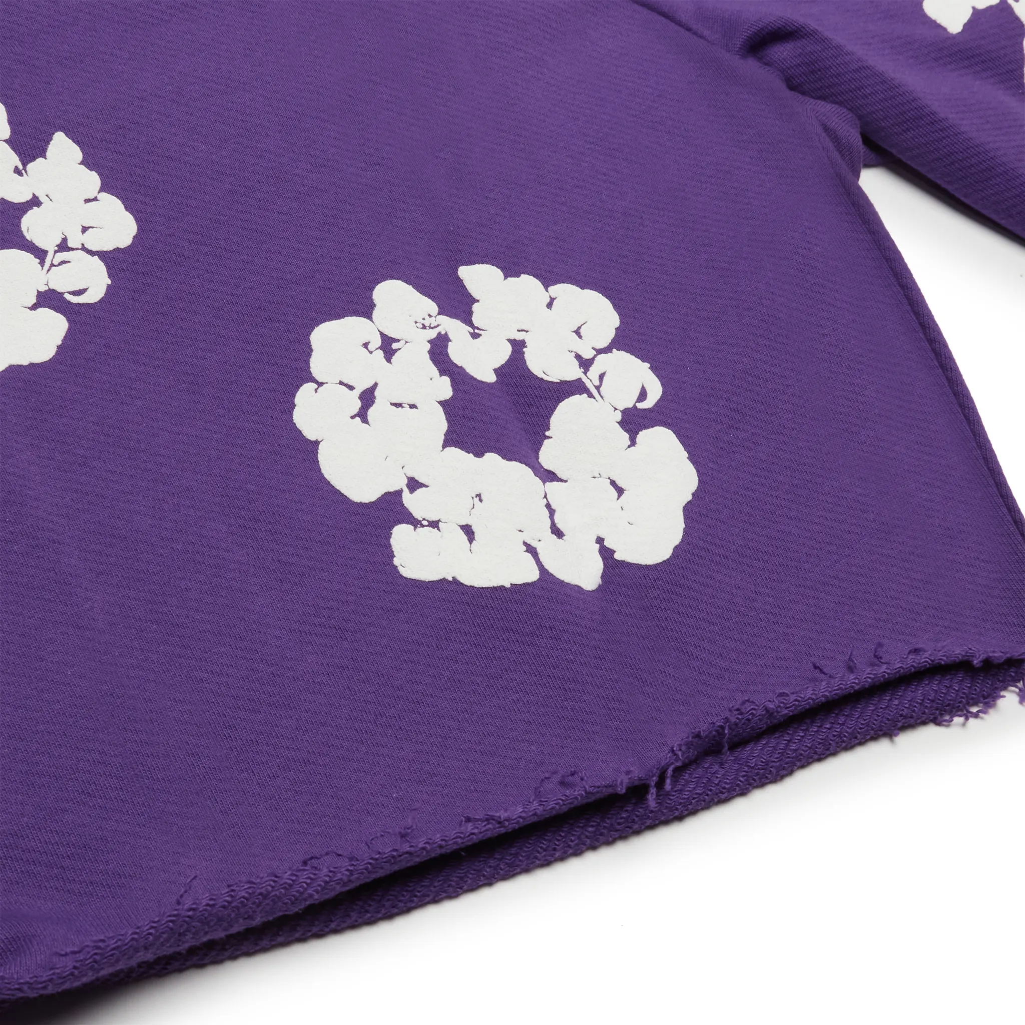 Denim Tears Cotton Wreath Purple Denim Shorts for Men - Trendy Streetwear & Casual Summer Outfits | Perfect for Music Festivals, Beach Trips, and Everyday Wear