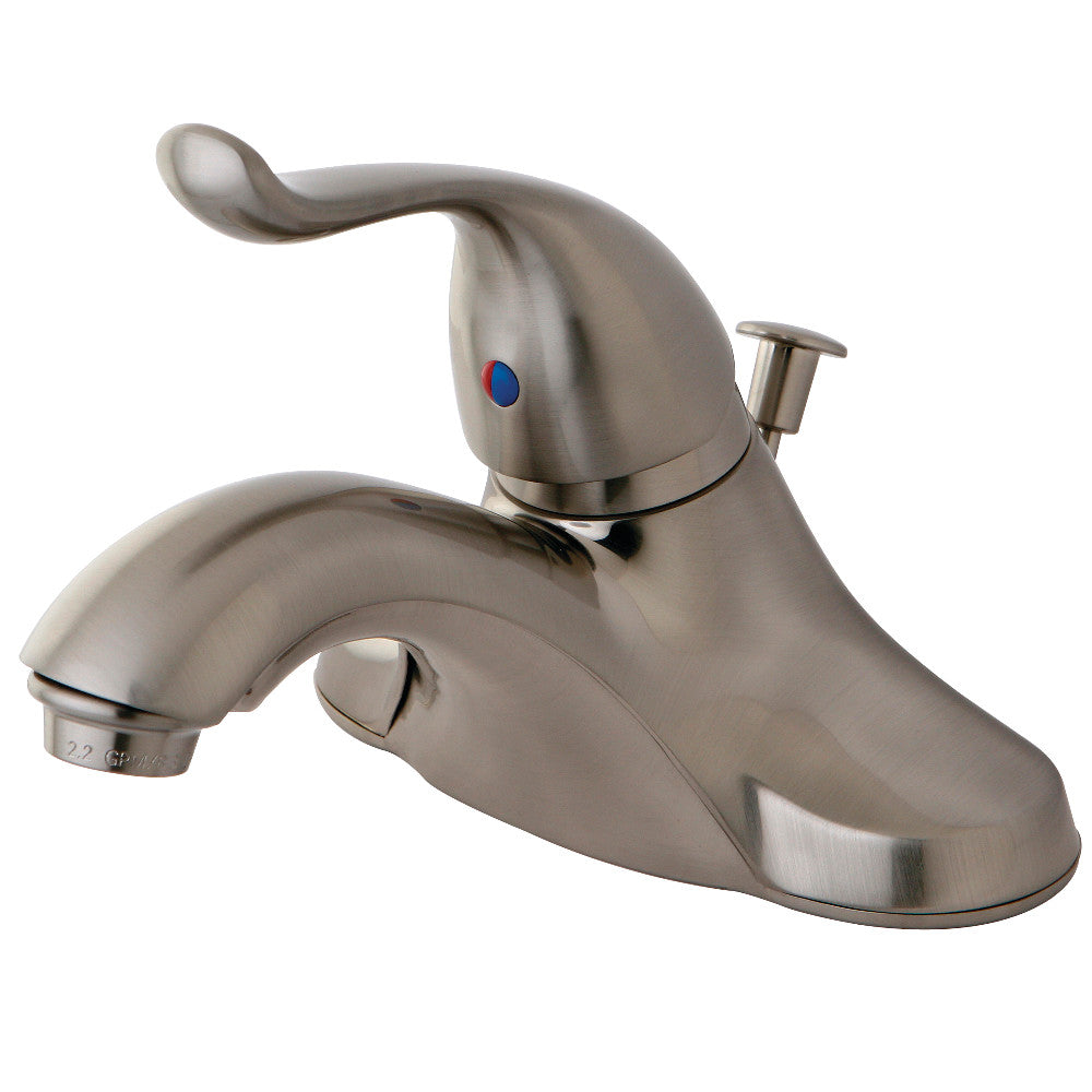 Kingston Brass KB5548YL Single Handle 4-Inch Centerset Bathroom Faucet - Modern Water-Saving Design for Vanity Sinks, Powder Rooms & Guest Bathrooms