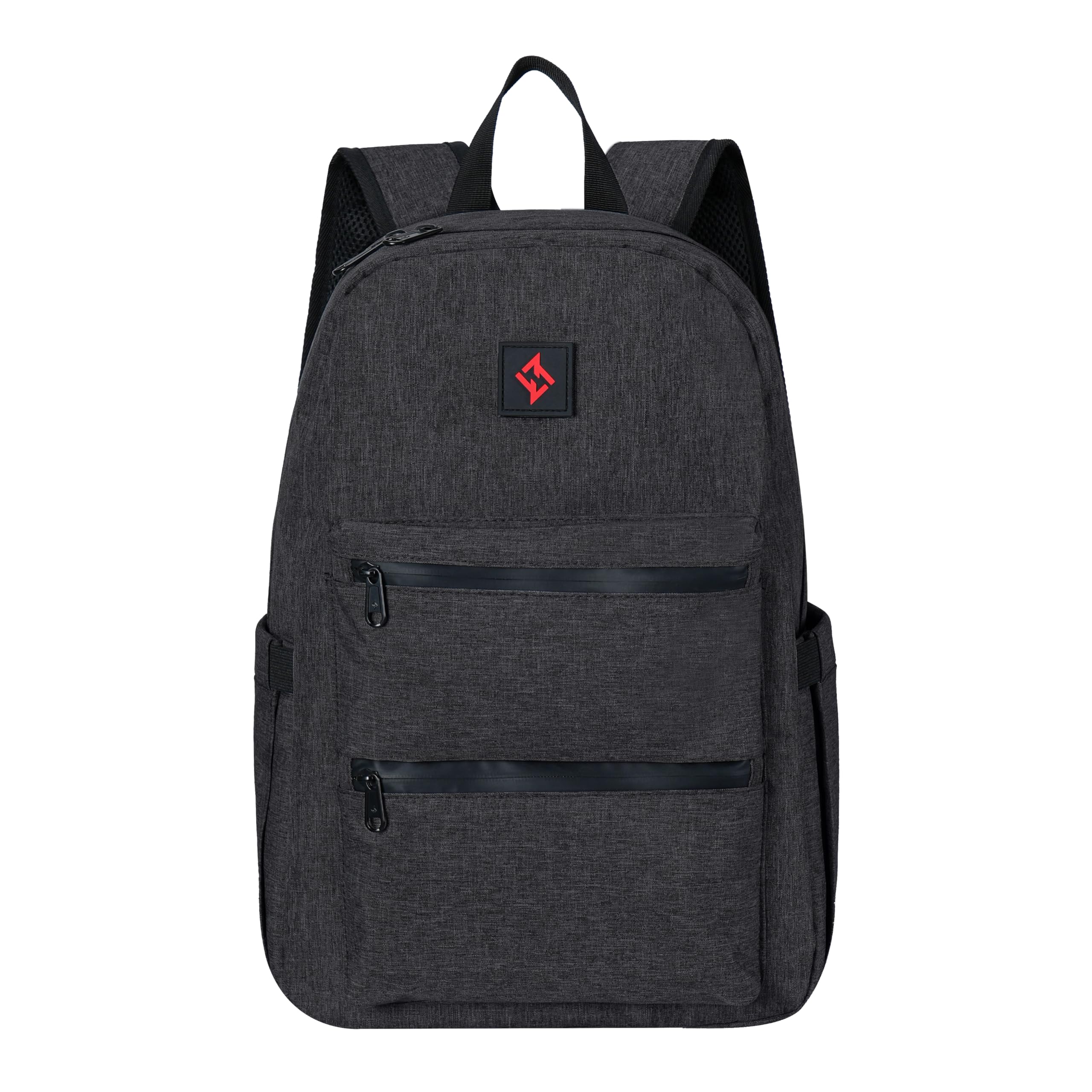 Zazzy Smell Proof Backpack - Lockable Carbon Fiber Odor Resistant Travel Backpack with Secure Lock - Perfect for Travel, Hiking & Outdoor Activities (Black)