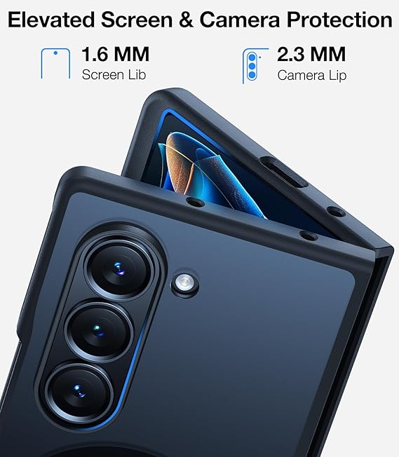 Samsung Galaxy Z Fold 6 Magnetic Phone Case - Premium Guardian Mag Protective Cover with Secure Grip | Perfect for Work, Travel & Everyday Use
