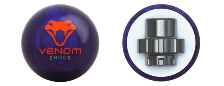 Motiv Venom Shock Bowling Ball - High Performance Reactive Resin for Strikes & Spares | Perfect for League Play & Tournament Competition