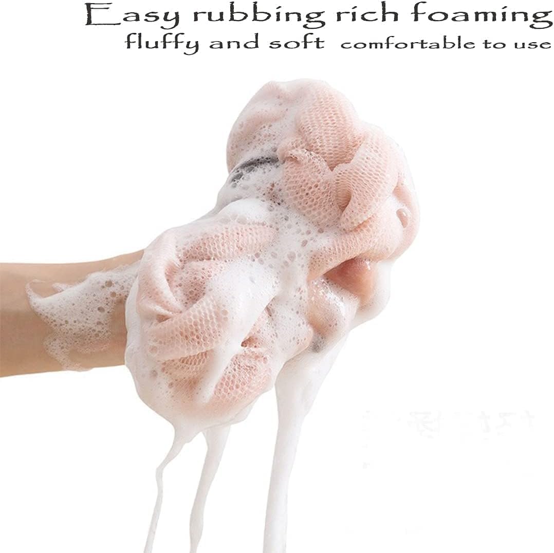 INSIME Long Stretch Loofah Back Scrubber for Men & Women - Soft Exfoliating Bath Sponge for Smooth Skin | Shower Scrubber for Deep Cleansing & Dead Skin Removal | Perfect Bath Accessory for Back, Shoulders & Hard-to-Reach Areas (Pack of 1)