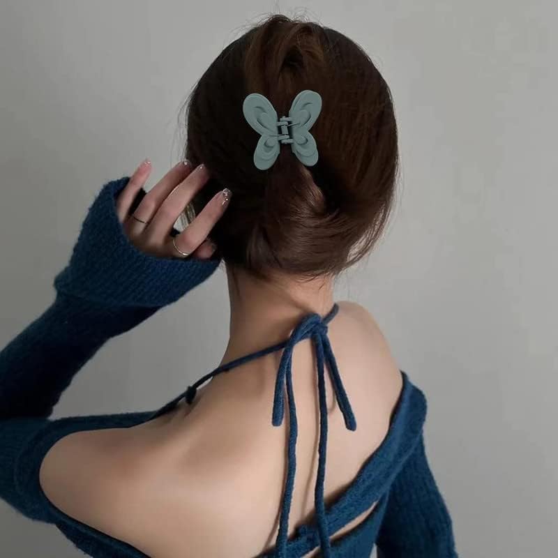 CHRONEX 4PCS Butterfly Hair Clips for Women & Girls - Non-Slip Hair Clutch Clips, Hair Accessories for Ponytail, Bun & Updo Hairstyles - Perfect for School, Work, Parties & Everyday Use