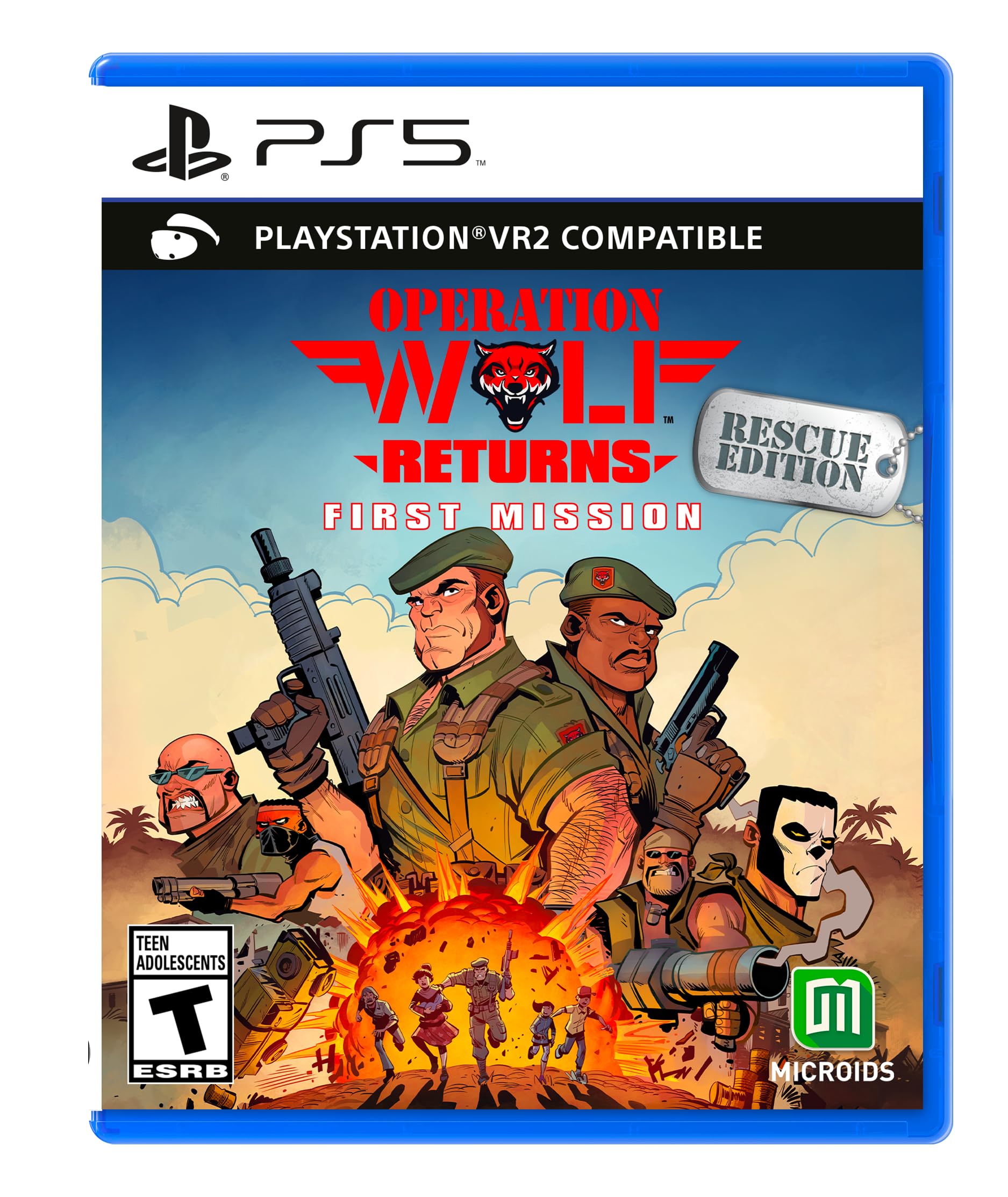 Operation Wolf Returns: First Mission - Rescue Edition for PS5 | Classic Arcade Shooter Game | Perfect for Action Game Fans & Retro Gaming Enthusiasts | Great for Solo Play & Multiplayer Battles