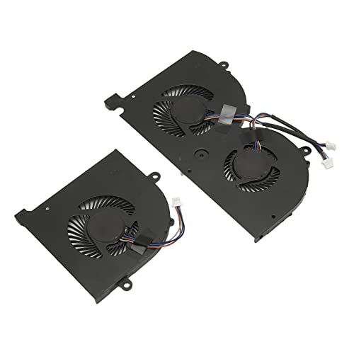 MSI Laptop CPU Cooling Fan Replacement - 4 Pin Laptop CPU Cooler Fan Radiator for GS75 P75 MS-17G1 MS-17G2 Models | Easy Installation (CPU & GPU Fan) | Gaming & Workstation Cooling Solution for Overheating Prevention