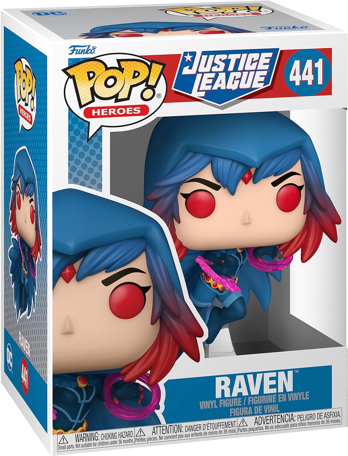 Justice League Raven #441 Action Figure - DC Comics Collectible for Fans & Display - Perfect for Home Decor, Gifts, and Comic Conventions
