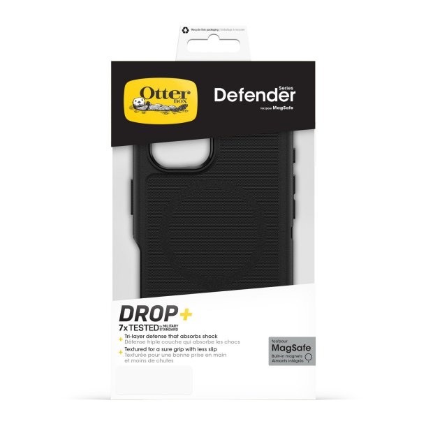 iPhone 16 Pro Max OtterBox Defender Series with MagSafe - Rugged Protective Case (Black) | Shockproof & Drop Protection for Outdoor, Work & Daily Use