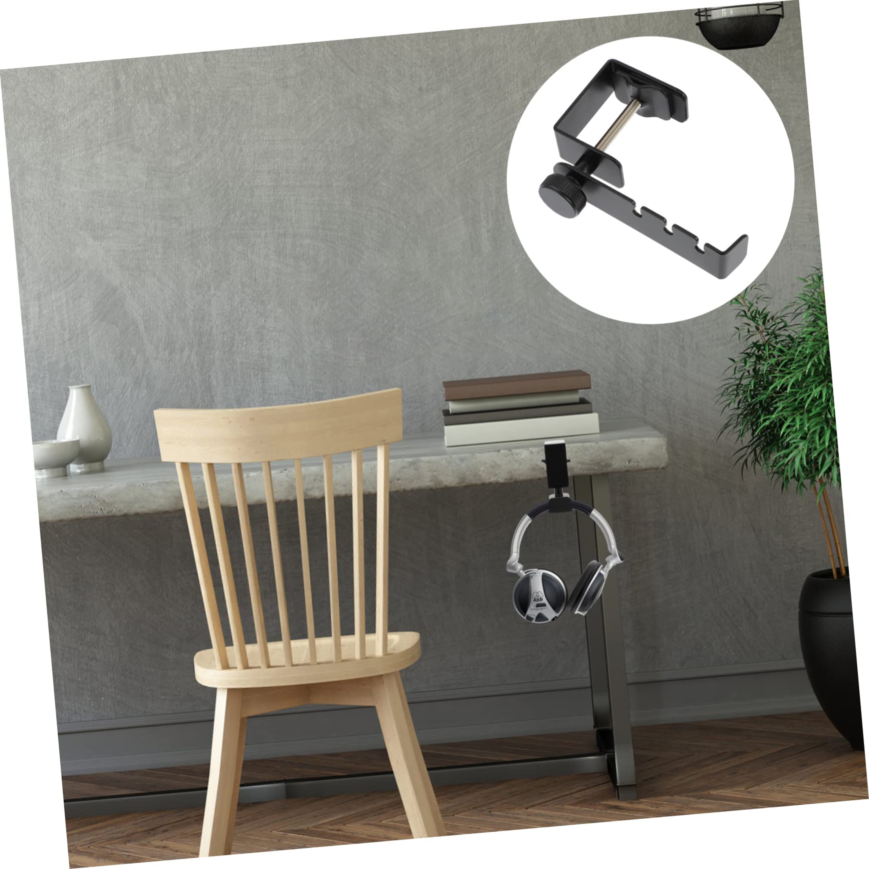 Bestoyard Metal Headphone Stand Hook Bracket - Space Saving Headset Organizer Shelf for Desk, Gaming Setup & Office Use - Durable Earphone Holder & Storage Rack for Headphones & Earphones