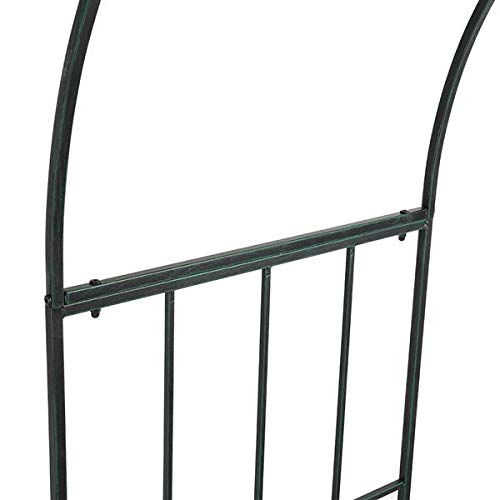 Arc Roof Wrought Iron Arch Plant Climbing Frame - Garden Trellis for Roses, Vines & Climbing Flowers | Outdoor Decorative Metal Plant Support