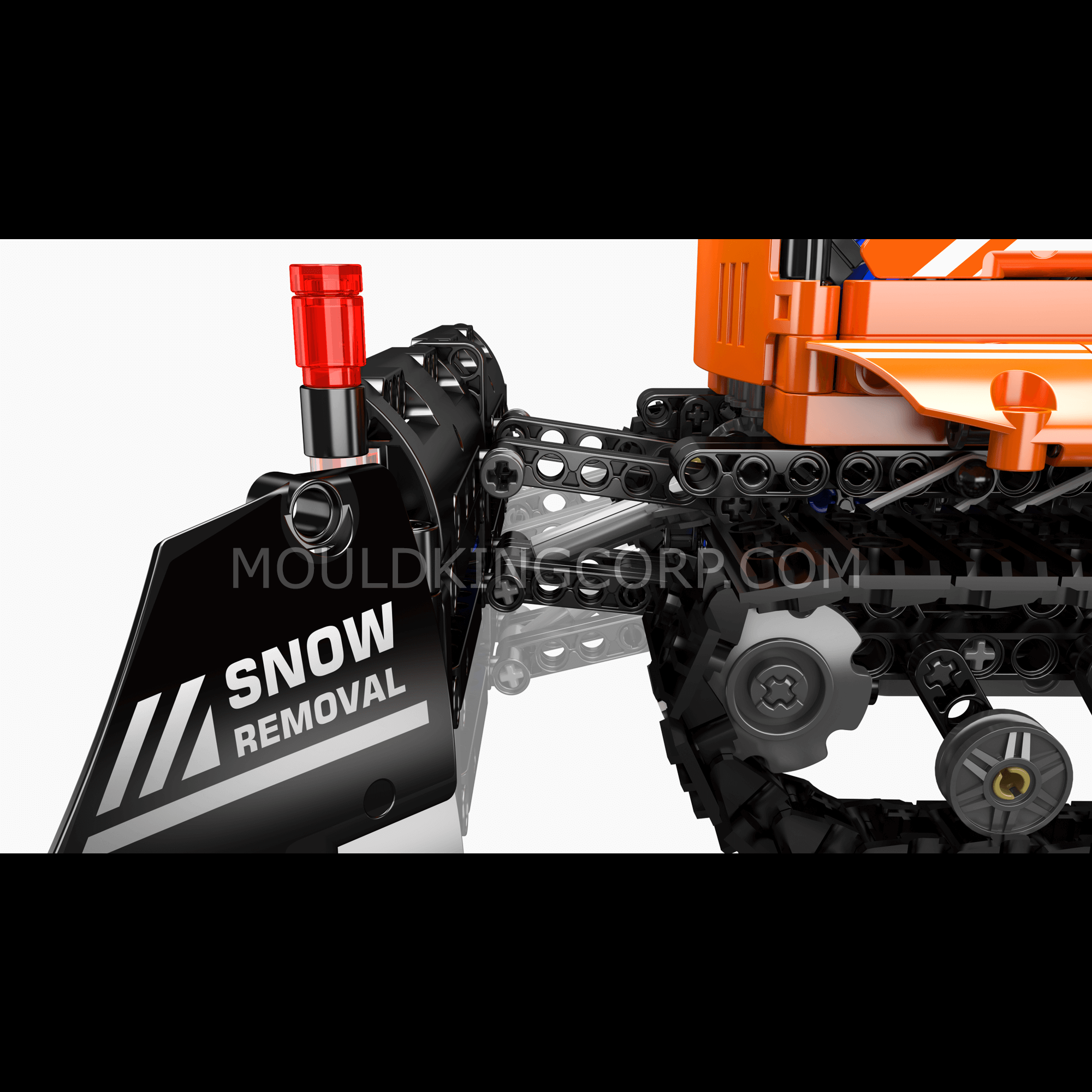 Mould King 17051 Remote Control Snow Groomer Building Kit - 1,241 Piece STEM Toy for Kids & Adults | Winter Construction Vehicle Model for Snow Play & Collectors