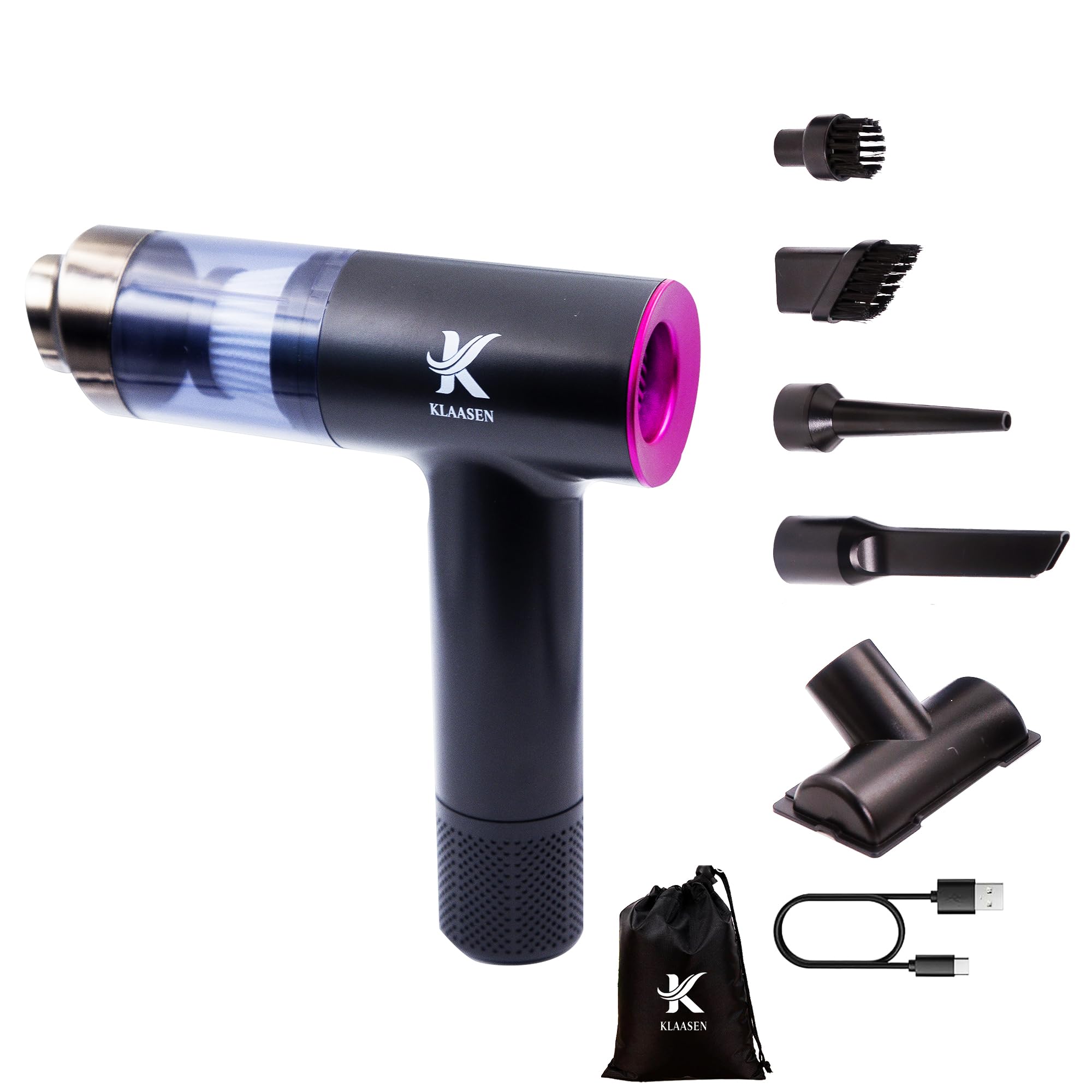 Cordless Handheld Car Vacuum - 7.5K/12K Pa Dual Suction | Portable Cleaner for Car & Home