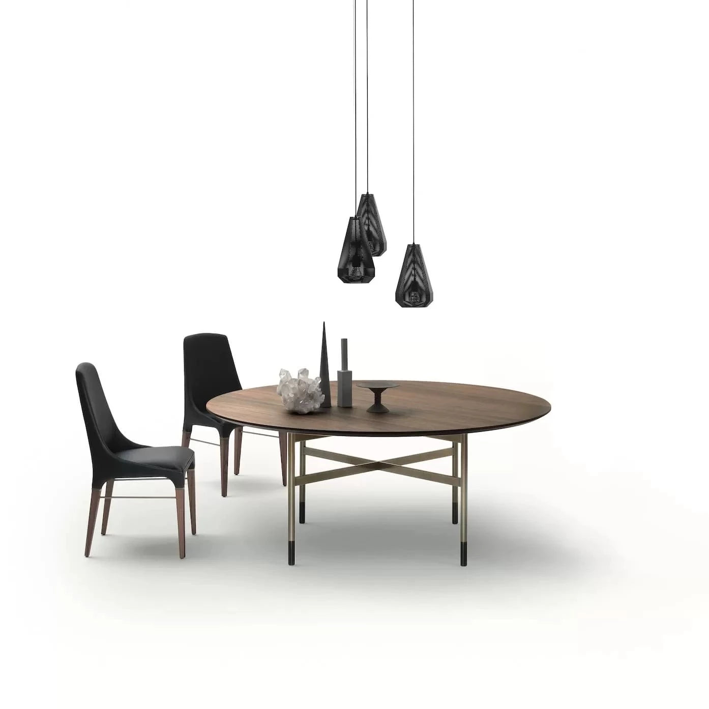Elegant Round Dining Table - Modern Glamour Style for Home, Kitchen, Living Room & Office | Perfect for Dining, Entertaining & Workspace