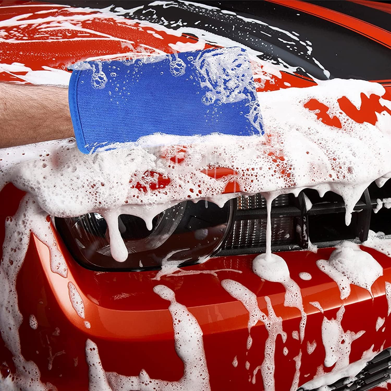 Linkstyle 2-Pack Medium Grade Detailing Clay Mitts for Cars - Auto Clay Bar Wash Mitt for Surface Prep & Paint Correction - Perfect for Car Detailing, Waxing & Ceramic Coating Prep