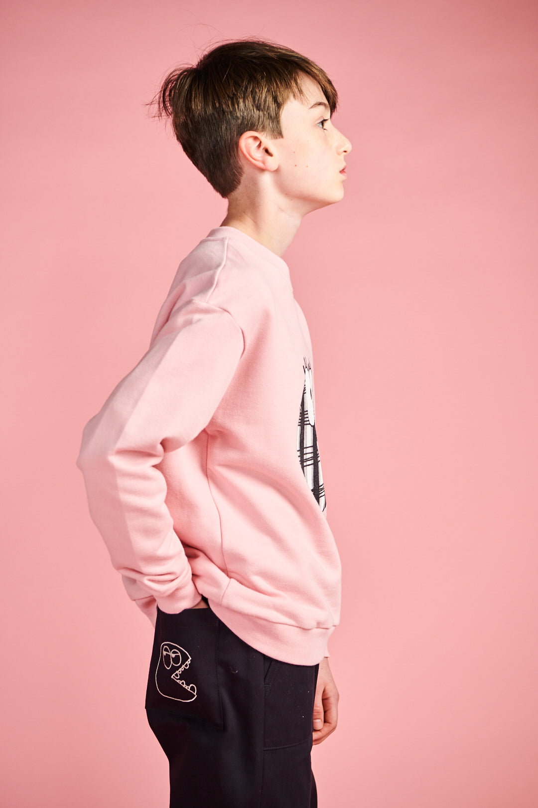 Eco-Friendly Kids Sweatshirt - Plastic-Free Pink Cheryl Tweedly Design | Soft & Comfortable Cotton Pullover for Girls | Perfect for School, Playdates & Outdoor Activities
