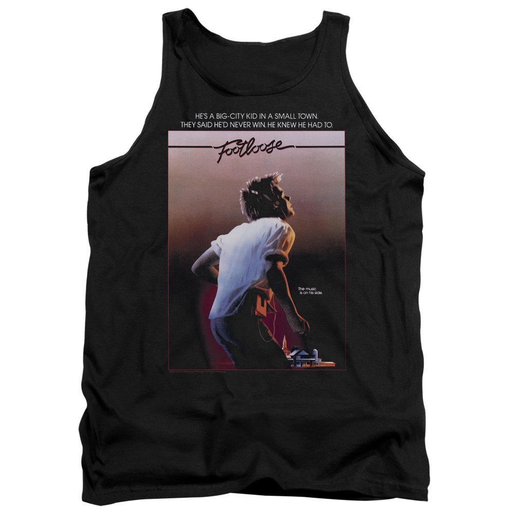Footloose Movie Poster Unisex Tank Top for Men & Women - Vintage 80s Dance Film Graphic Tee for Casual Wear & Dance Parties