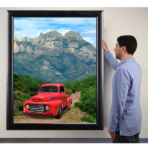 12x16 Picture Frame - Super Wide Face Metal Poster Display for Wall Art, Photos & Certificates | Perfect for Home, Office & Gallery Decor