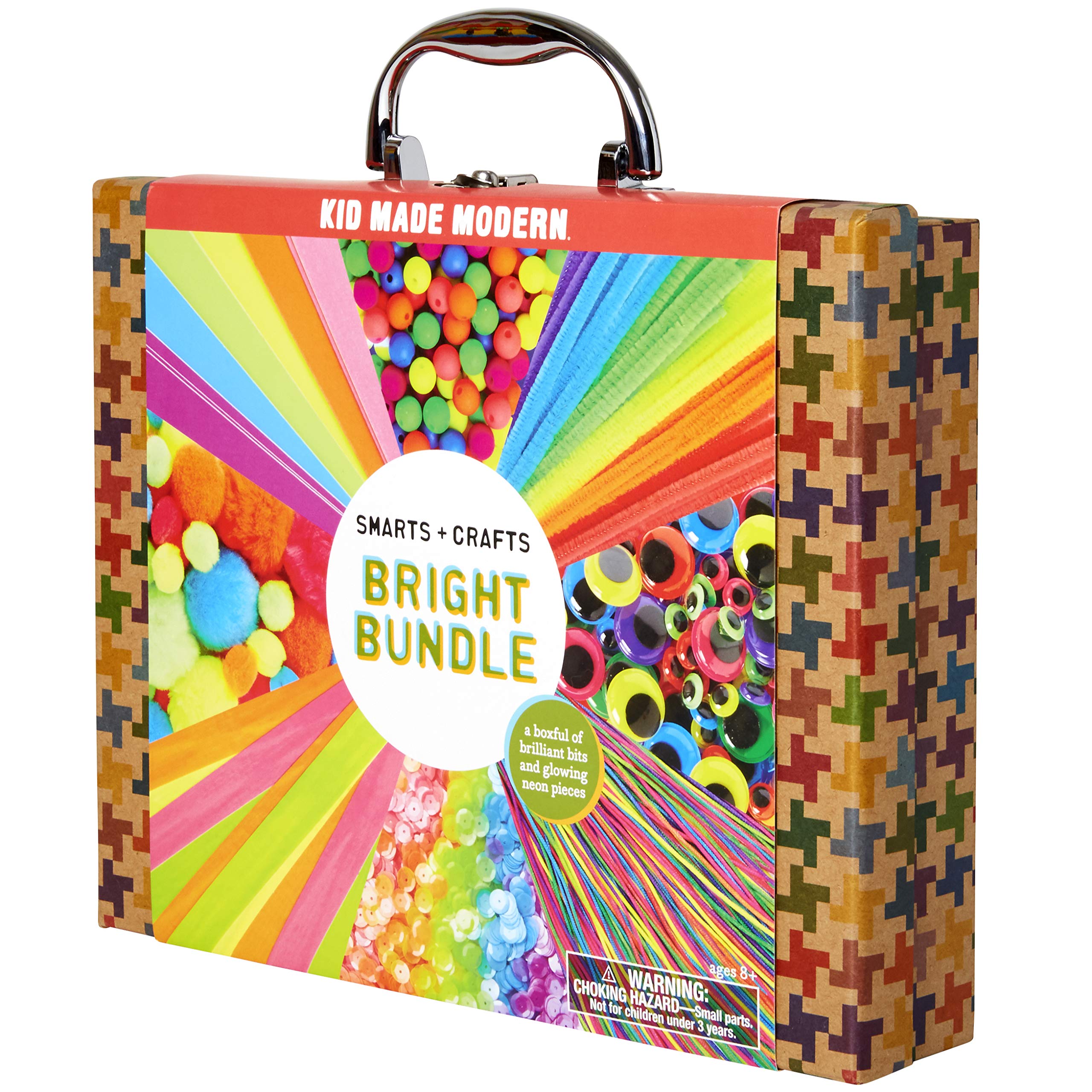 Kid Made Modern Smarts and Crafts Bright Bundle Craft Kit - Creative Art Supplies for Kids | DIY Projects, Birthday Gifts & Classroom Activities