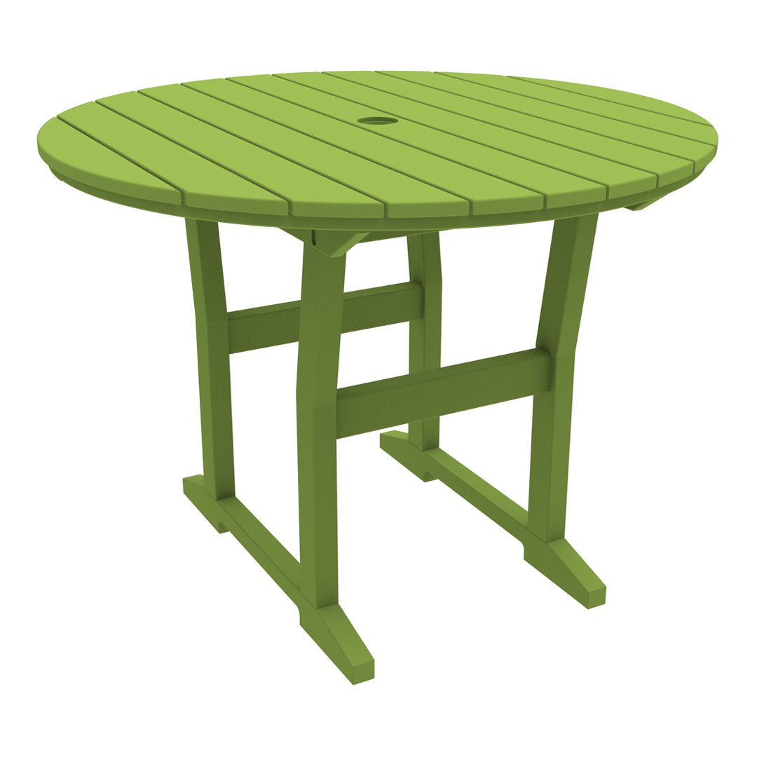 Coastline Cafe Round Dining Table - 36 Inch Modern Kitchen Table for Small Spaces, Breakfast Nook & Apartment - Perfect for Coffee Shops, Restaurants & Home Decor