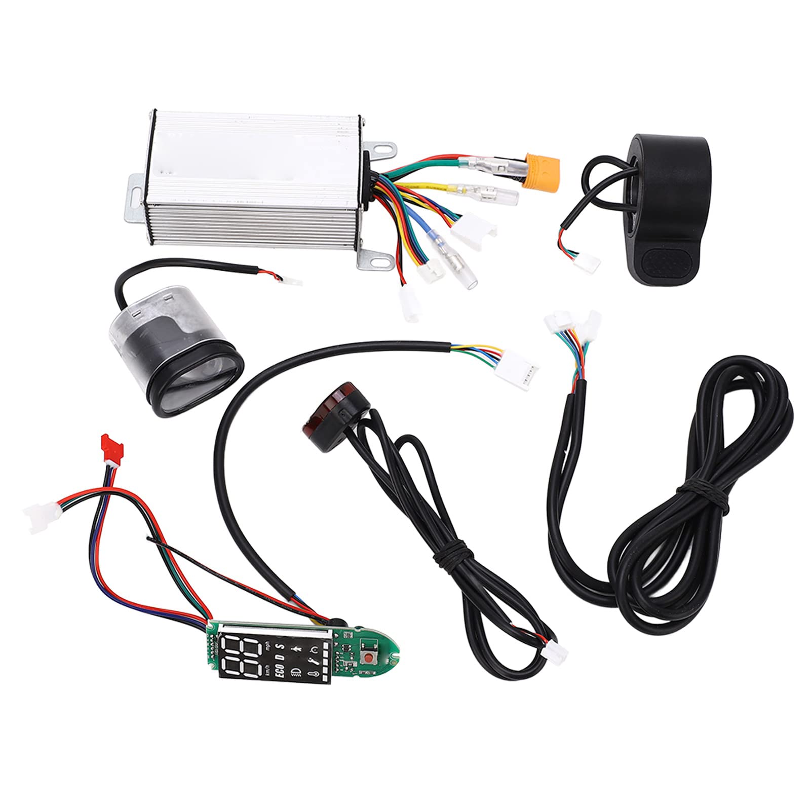 36V 350W Electric Scooter Controller Kit - High Performance MO MAX Scooter Parts with Circuit Board & Thumb Throttle for Safe Riding | Perfect for Commuting, Urban Travel & Last-Mile Transportation