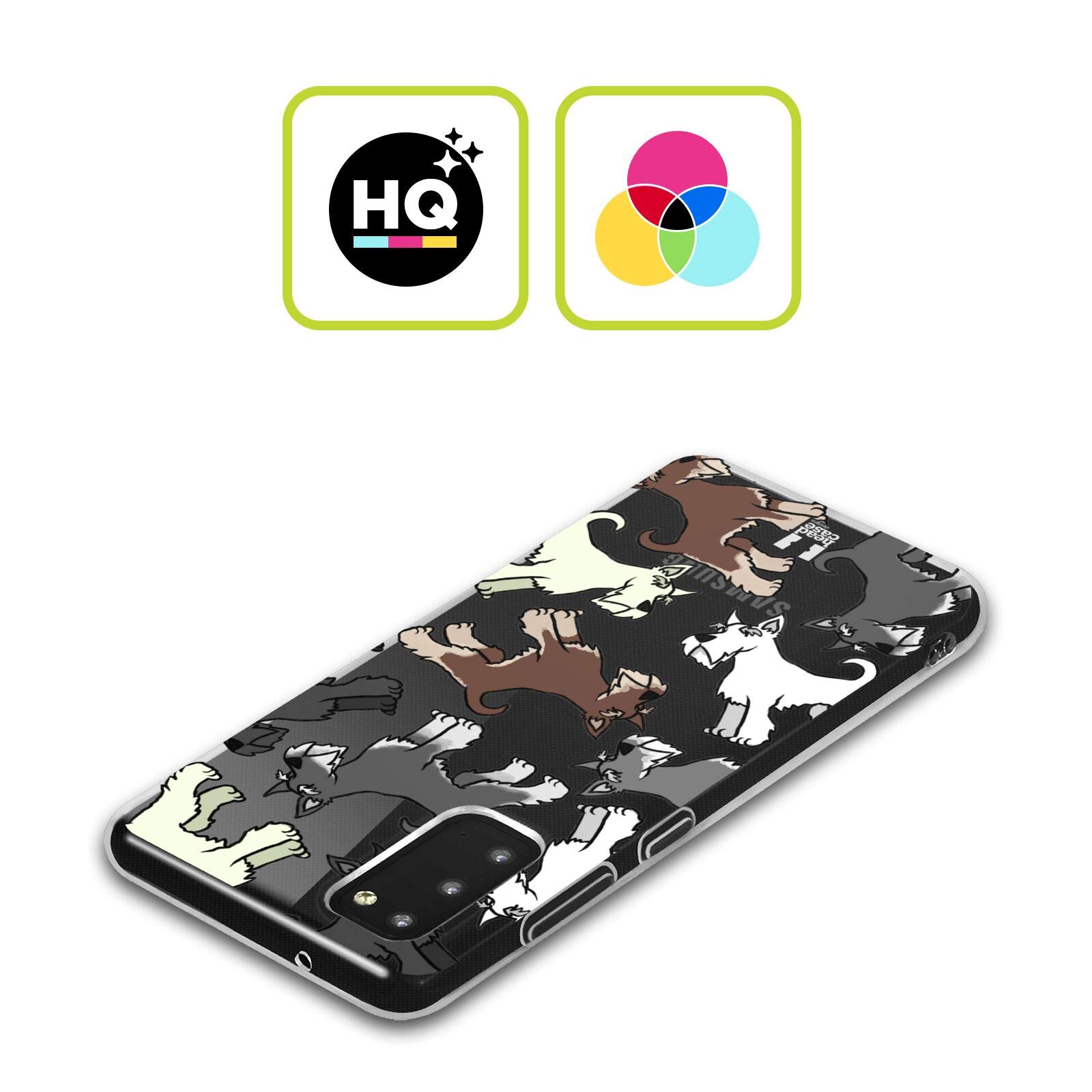 Head Case Designs Miniature Schnauzer Dog Breed Patterns 2 Soft Gel Case for Samsung Galaxy S22 5G - Perfect for Pet Lovers & Daily Protection