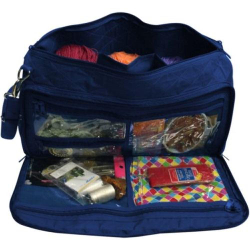 Yazzii Premium Red Knitting Bag - Large Yarn Storage Organizer for Crochet & Knitting Projects | Perfect for Crafters, Travel & Home Organization