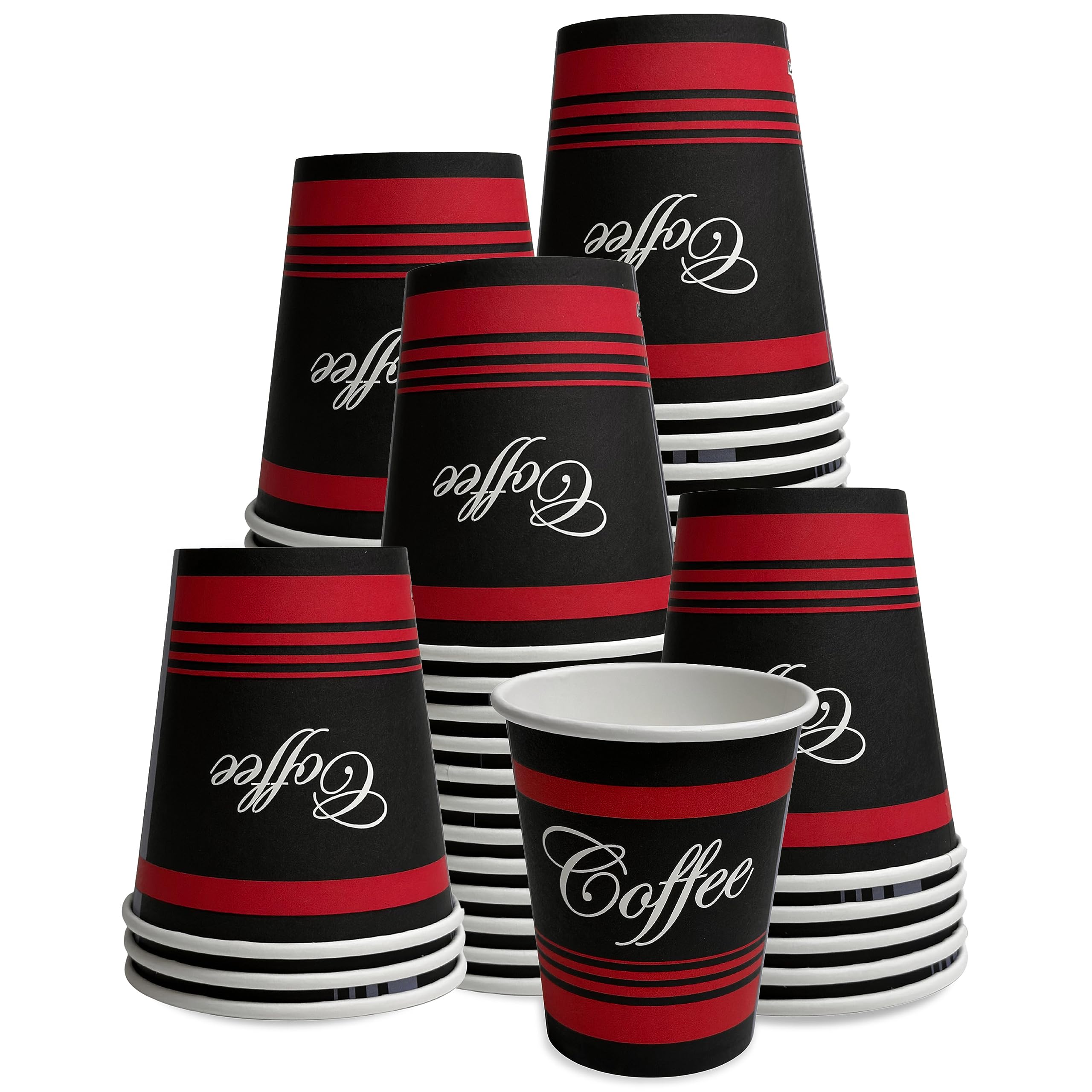 EcoQuality 8 oz Disposable Paper Coffee Cups - 1000 Pack, Restaurant Grade Hot Drink Cups for Coffee, Tea, Cappuccino, Hot Chocolate & Chai Latte | Perfect for Cafes, Offices, Events & Takeout Service