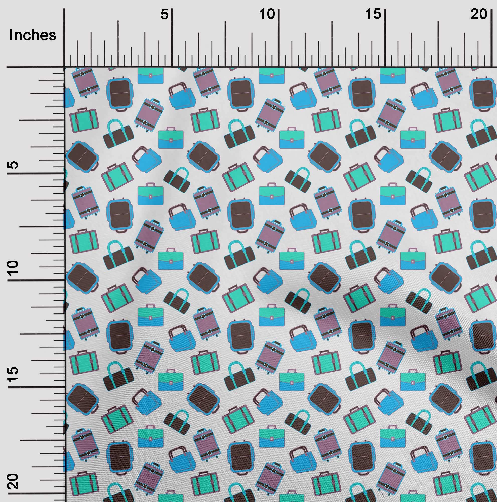 Premium Rayon Sky Blue Printed Fabric - 56 Inch Wide for Sewing, Travel & Craft Projects | Lightweight & Versatile for Dresses, Quilts & DIY Home Decor
