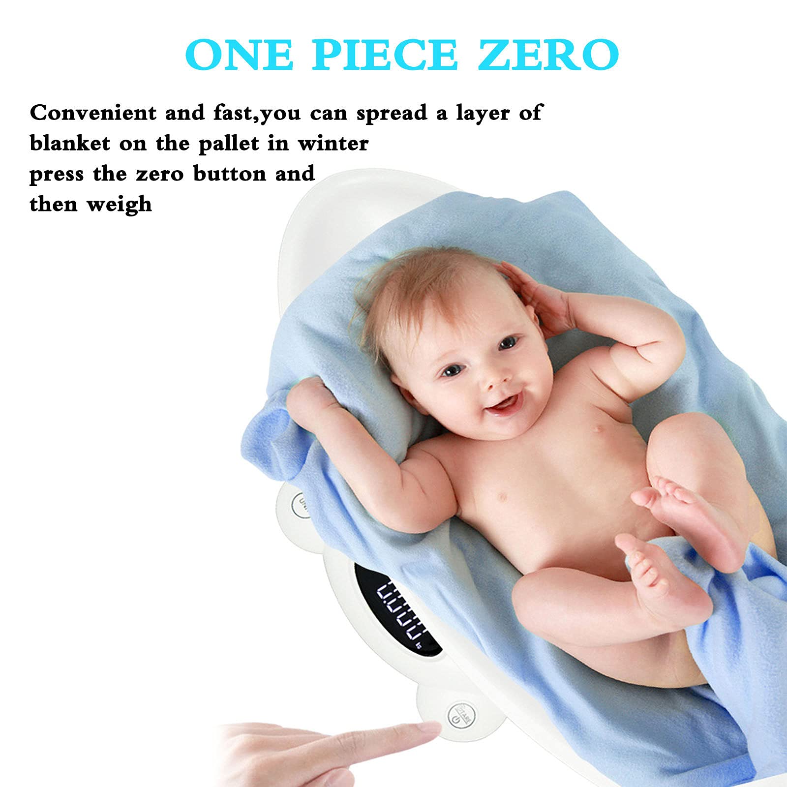 Digital Pet & Baby Scale - Accurate Weight Measurement up to 264Lbs with LCD Blue Backlight | Includes 3 AAA Batteries | Perfect for Toddlers, Puppies, Cats, Dogs & Adults | Ideal for Home Use, Veterinary Clinics, and Pet Grooming