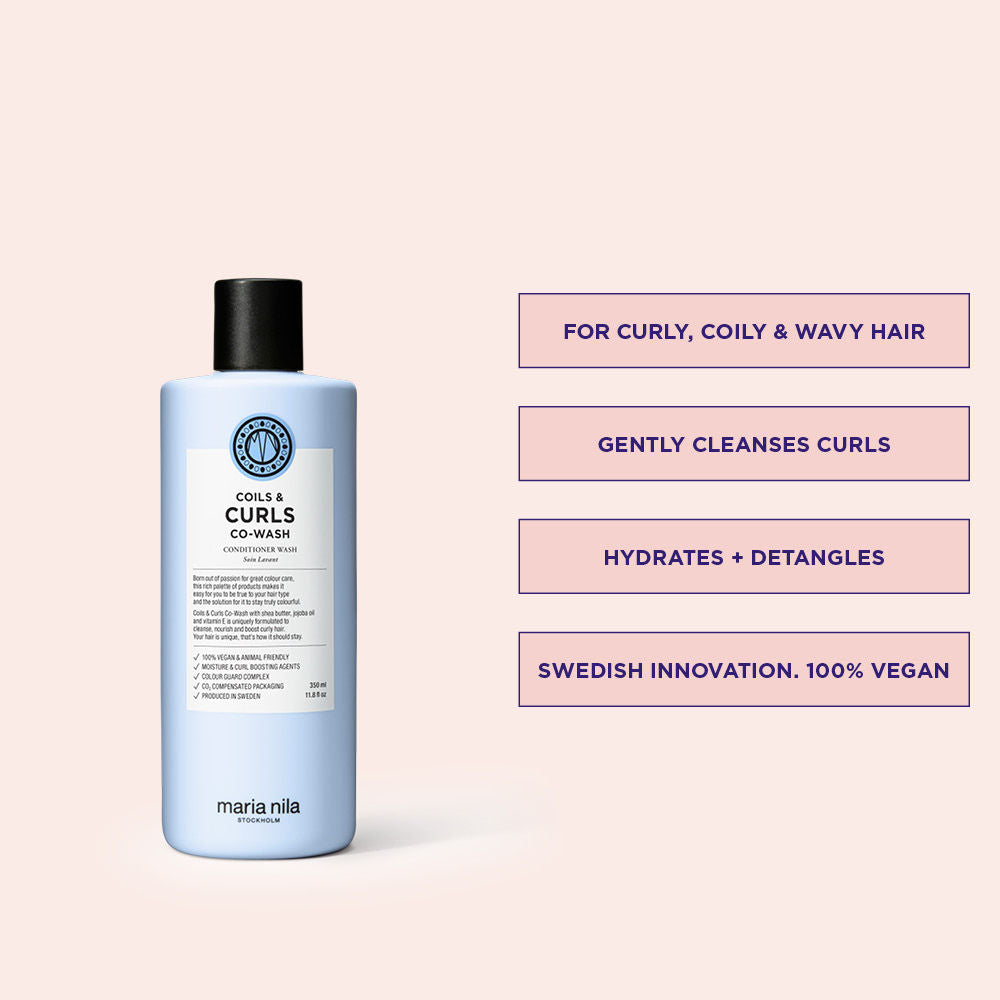Coils & Curls Co Wash - Sulfate-Free Cleansing Conditioner for Curly & Wavy Hair | Hydrating & Detangling for Natural Hair Care | Perfect for Wash Day & Refresh Routine