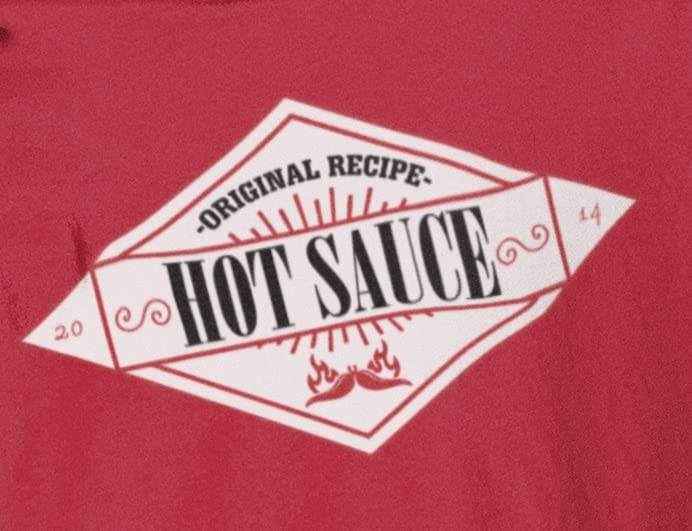 Spooky Halloween Hot Sauce Costume T-Shirt for Adults - Red Novelty Graphic Tee for Halloween Parties & Costume Contests