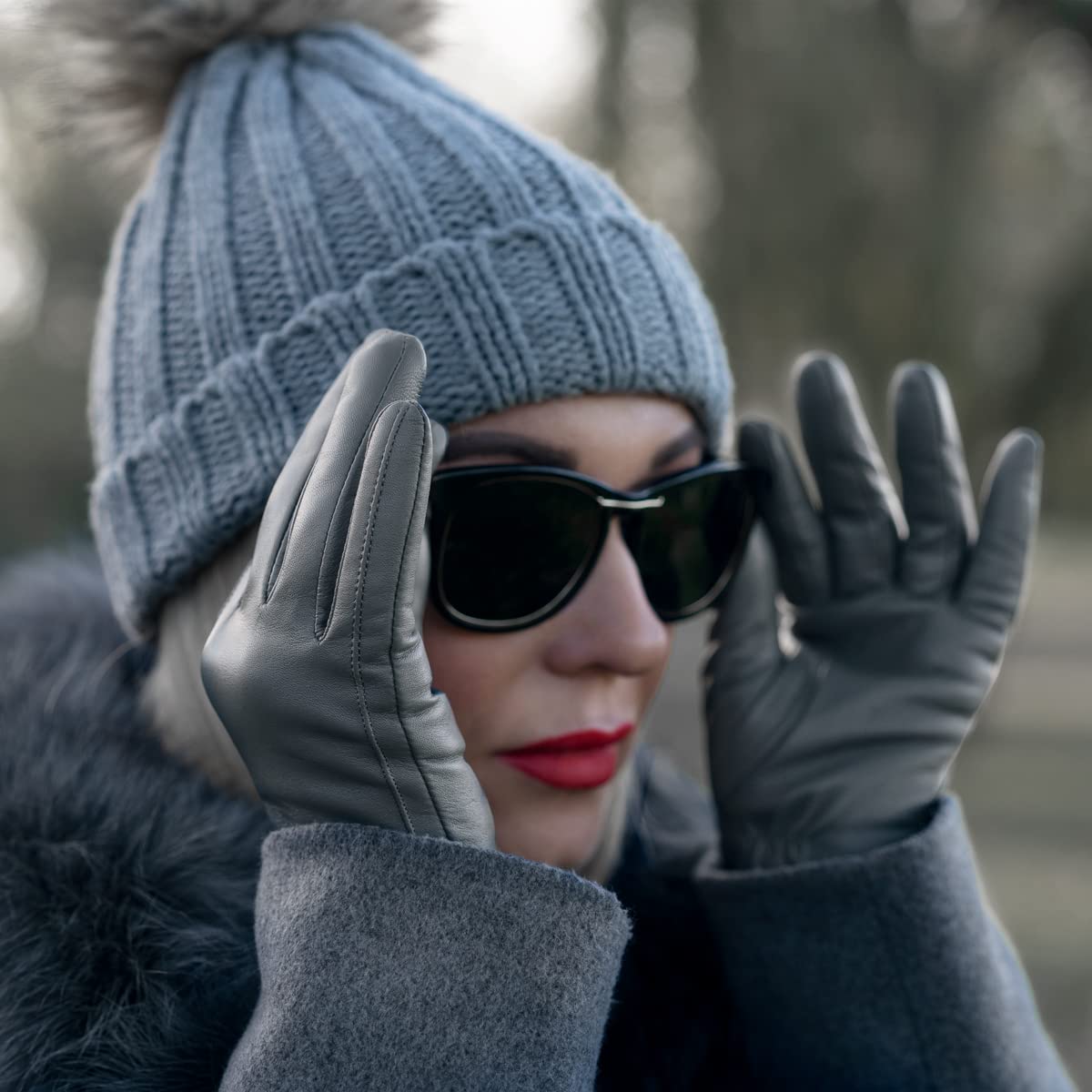 Premium Vegan Leather Gloves for Women - Soft, Warm & Stylish Winter Accessories - Perfect for Driving, Outdoor Activities & Fashion