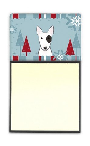 Bull Terrier Sticky Note Holder - Cute Dog-Themed Office Desk Organizer for Winter Holidays & Year-Round Use | Perfect Gift for Pet Lovers & Home Office Decor