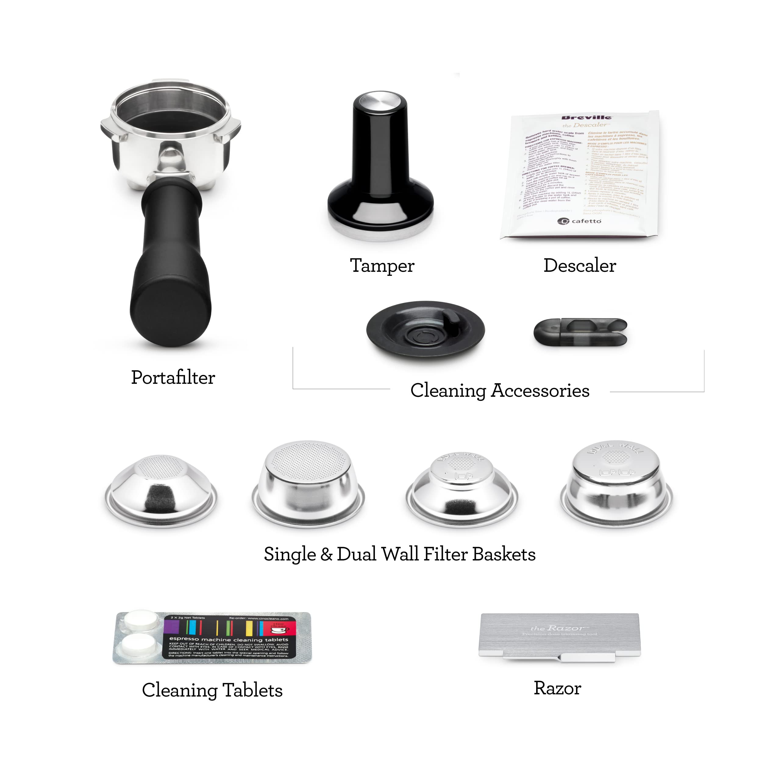 Breville the Bambino Plus Espresso Machine with Auto Milk Frother - Fast 3-Second Heat Up, Stainless Steel Espresso Maker for Latte & Cappuccino at Home (BES500BSS) | Perfect for Coffee Lovers & Small Kitchens
