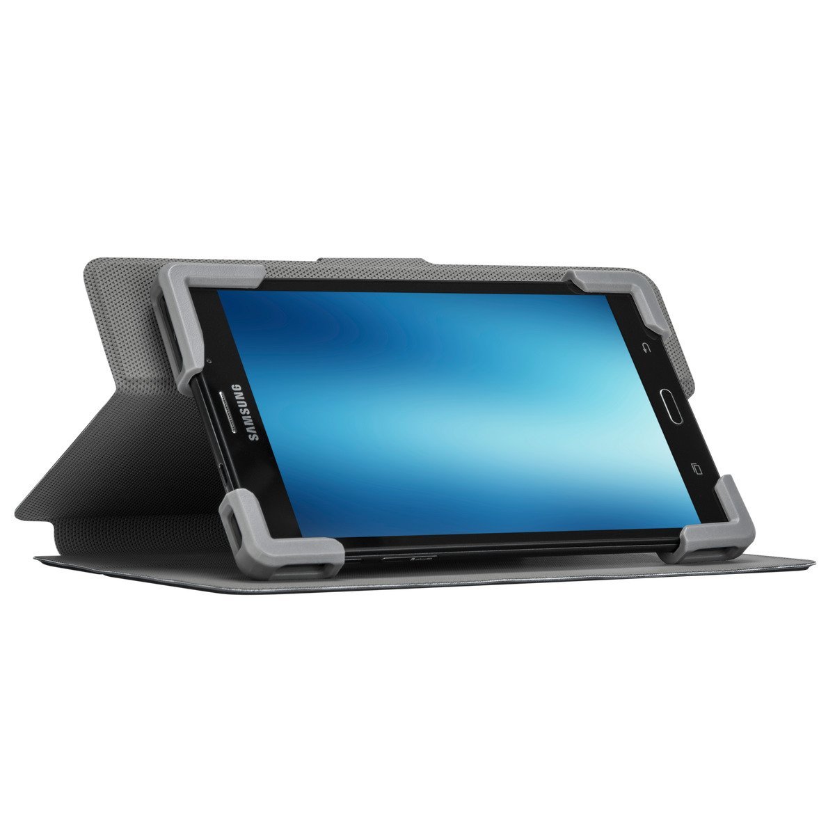 360° Rotating Universal Tablet Case for 7-8.5 Inch Devices - Black | Protective Cover with Secure Fit | Perfect for Home, Office & Travel Use