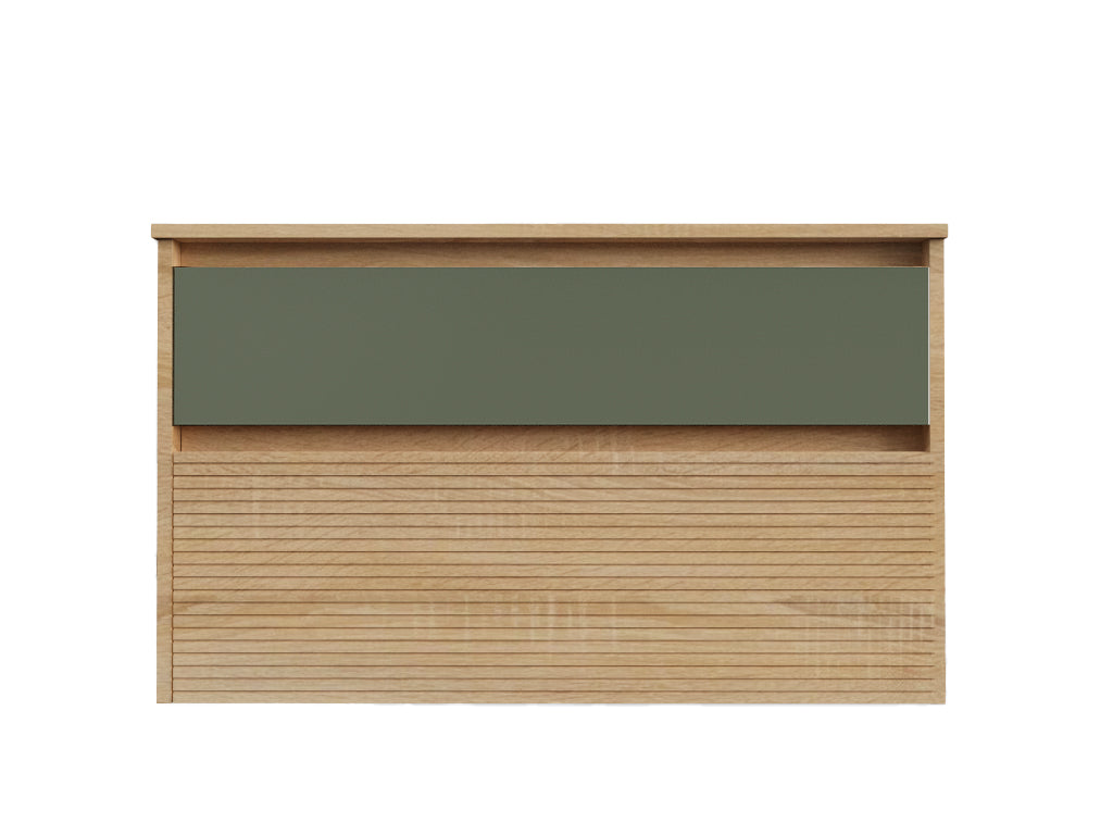 DAX Code Modern Bathroom Vanity Cabinet with Ceramic Basin - 36 Inch Single Sink Bathroom Storage for Small Spaces, Perfect for Powder Rooms & Guest Bathrooms
