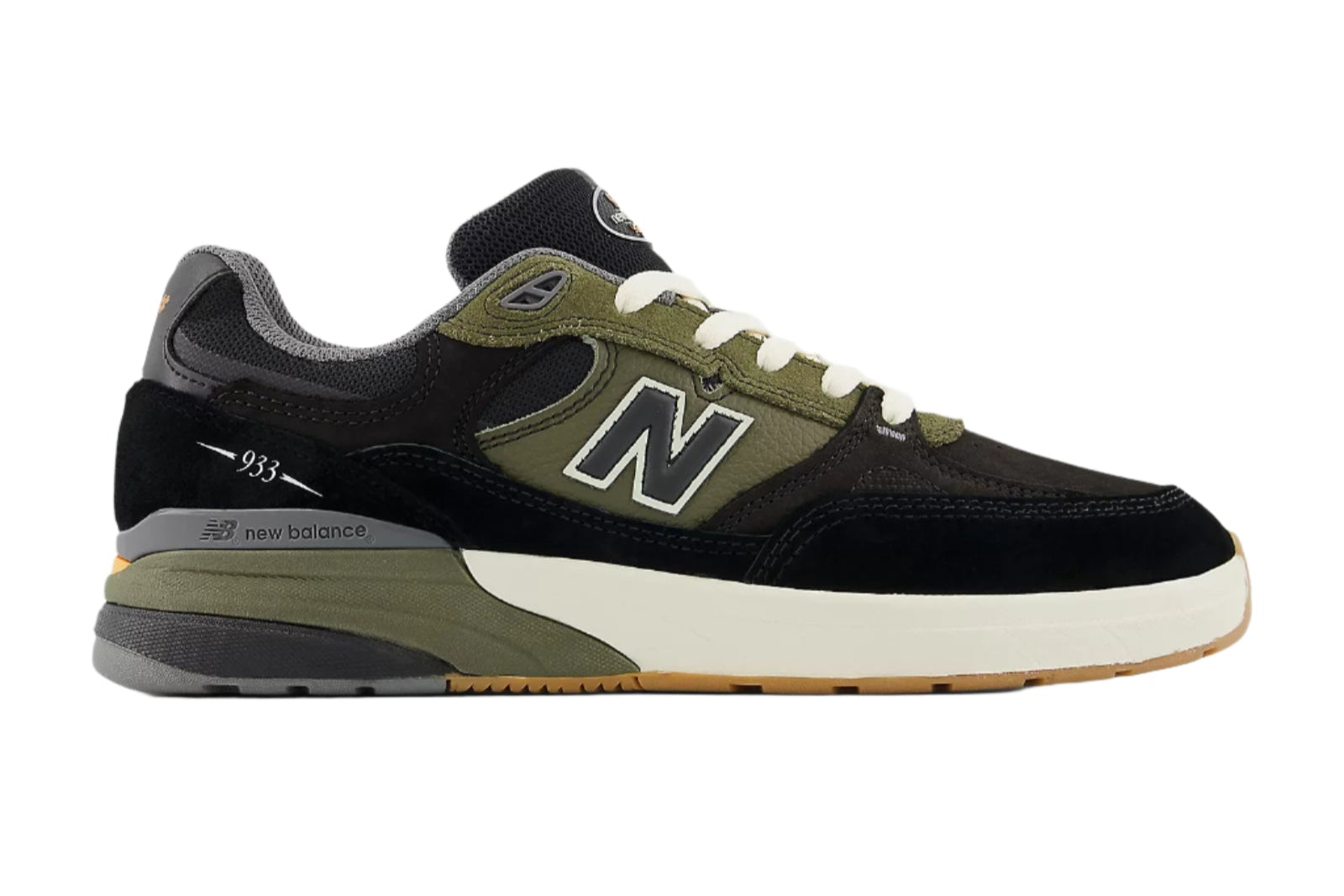 New Balance Numeric Andrew Reynolds 933BST Skate Shoes - Black/Green - Men's High-Performance Skateboarding Sneakers for Street & Park Skating