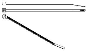 Nylon Multi-Purpose Cable Ties - White, 4 or 7 Inch (Pack of 15) - Perfect for Organizing Wires, Bundling Items & DIY Projects