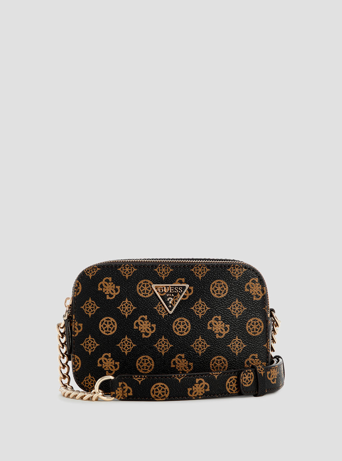 Noelle Brown Leather Camera Bag with Logo - Stylish & Durable for Travel, Photography & Everyday Use